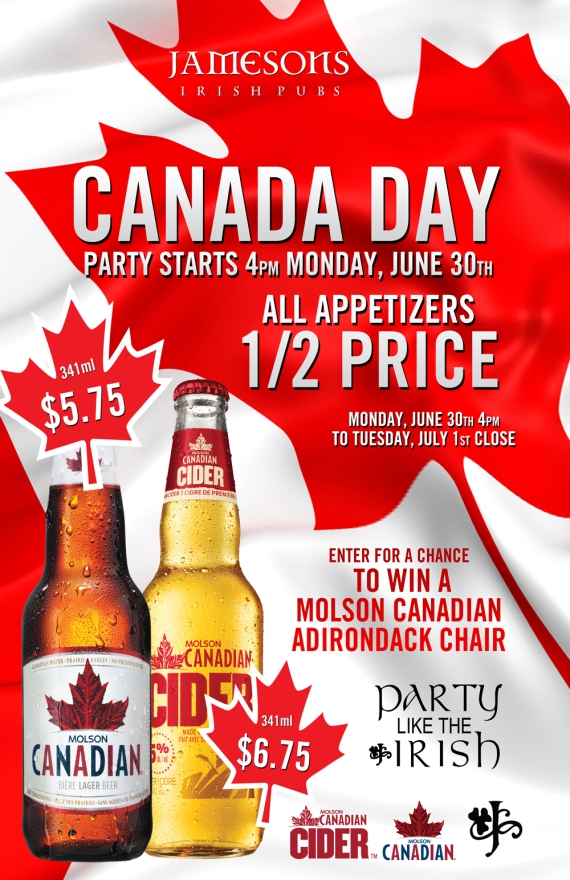 Canada Day at Jamesons Brentwood
